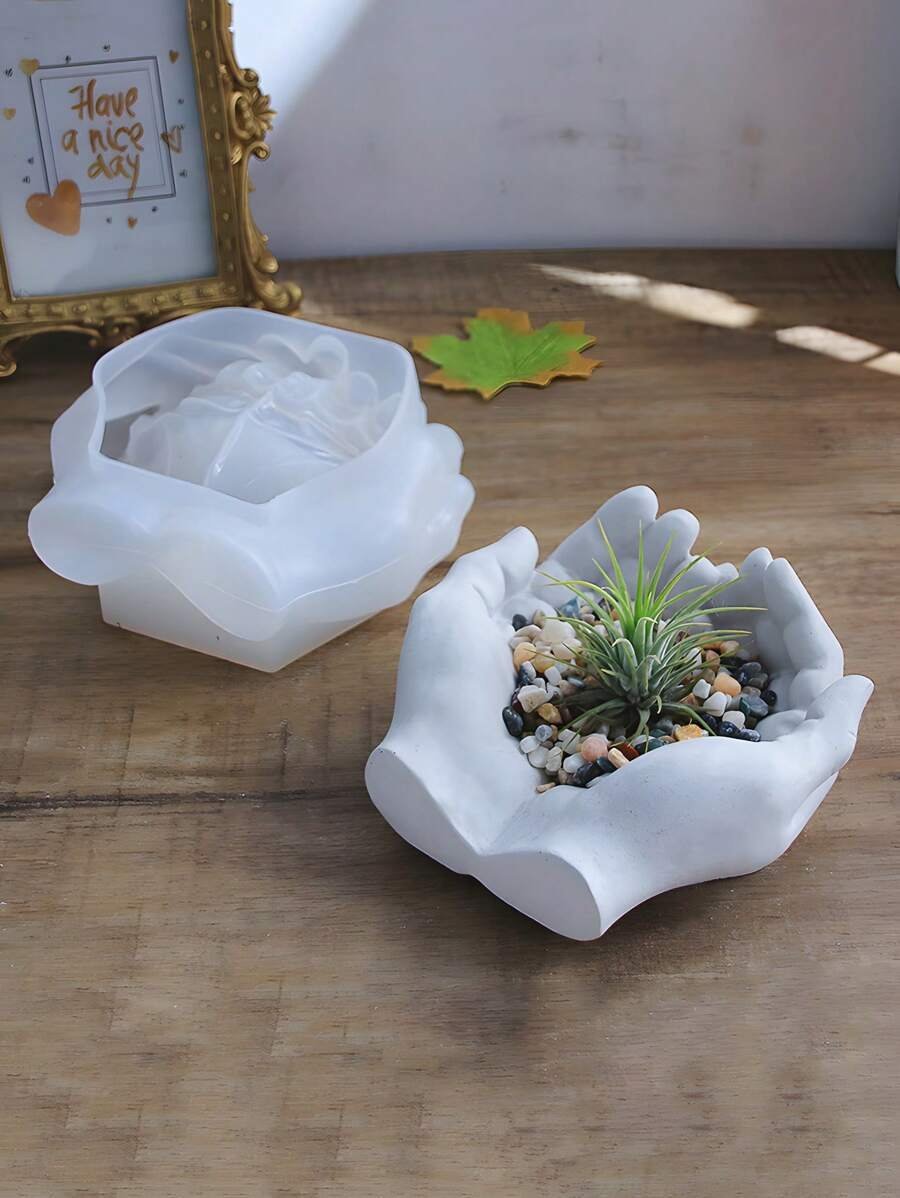 3d Crystal Silicone Mold For Making Cement Plant Pots