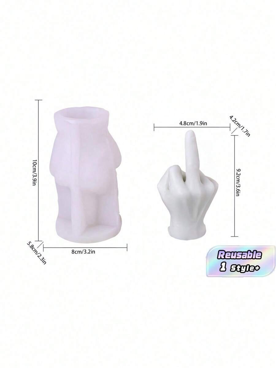 Hand Gesture Silicone Candle Mold